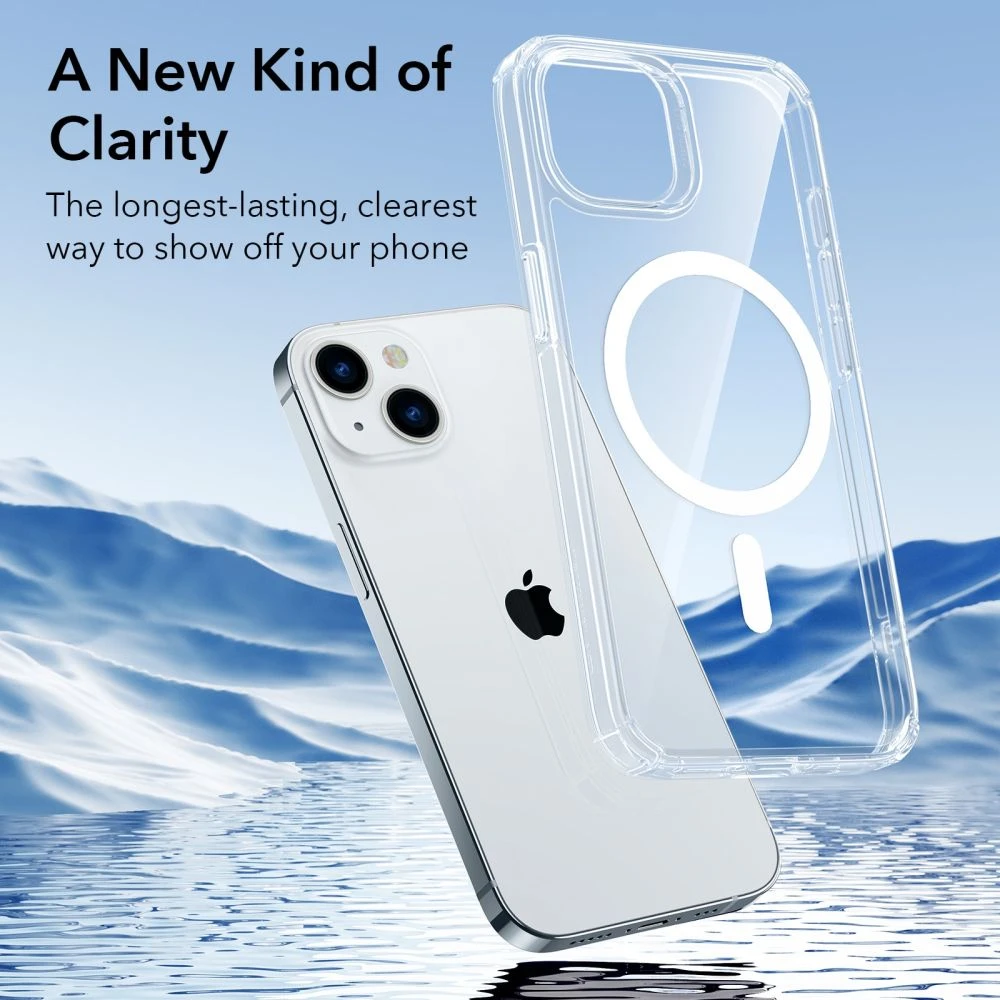 Amio Dėklas ESR Krystec Clear, skirtas iPhone 14 Plus, Magsafe (skaidrus)