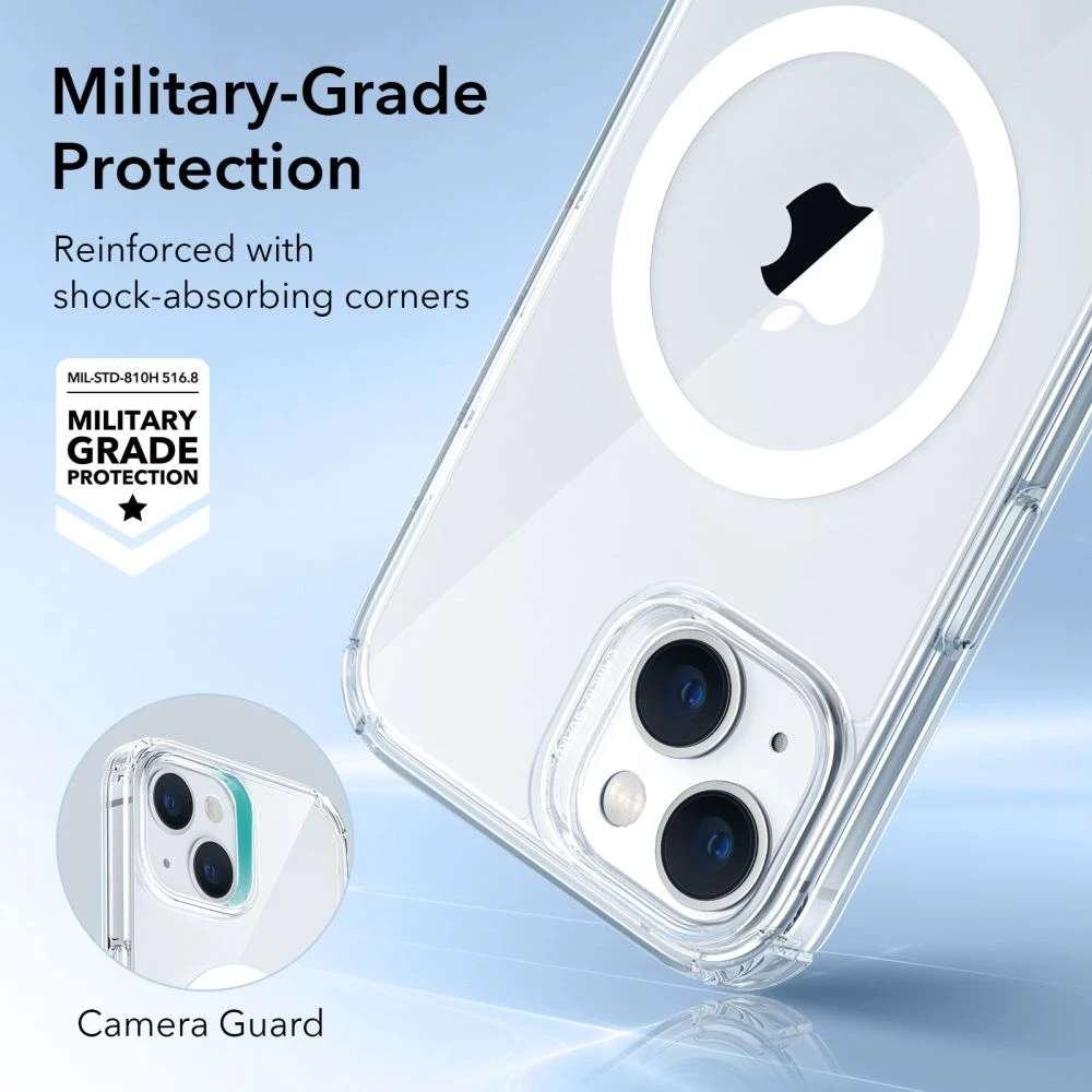 Amio Dėklas ESR Krystec Clear, skirtas iPhone 14 Plus, Magsafe (skaidrus)