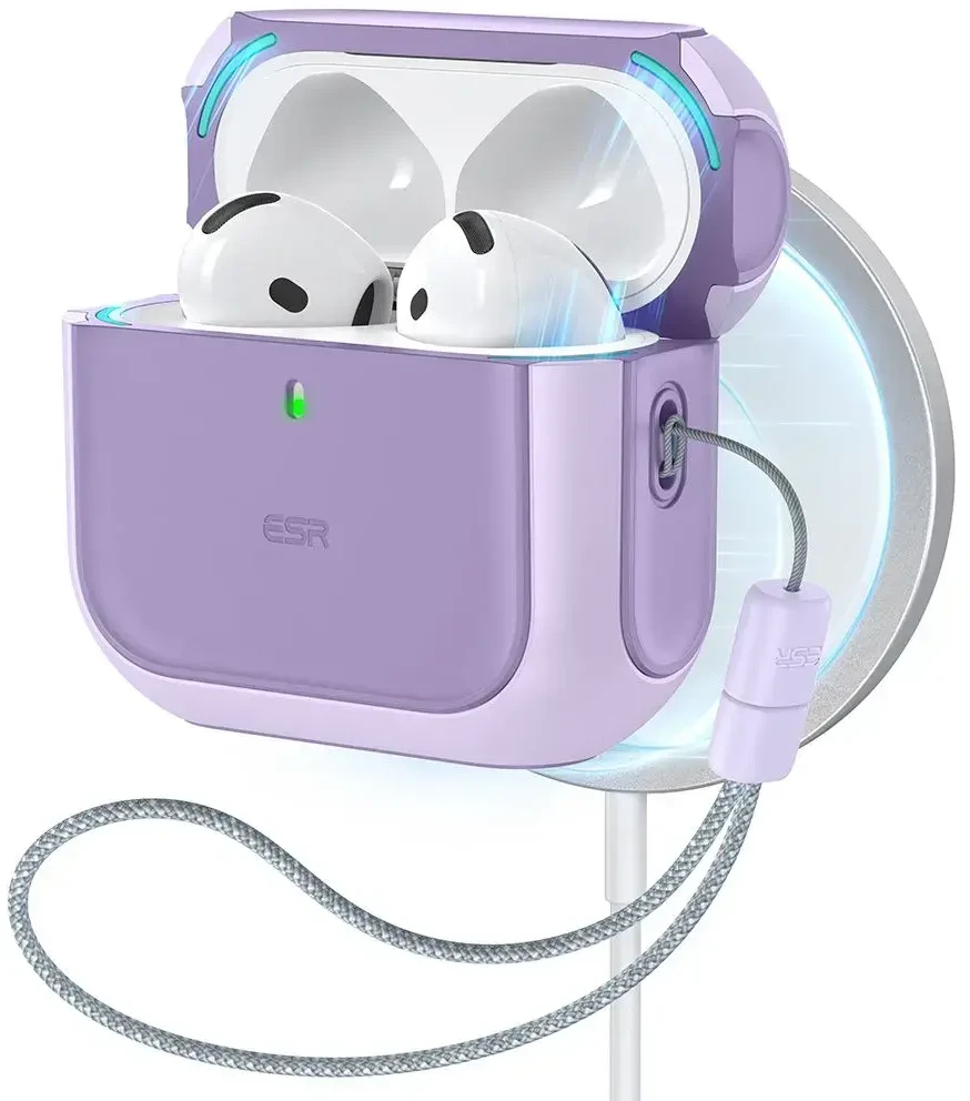 Dėklas ESR ORBIT HALOLOCK MAGSAFE Apple AirPods 4 PURPLE