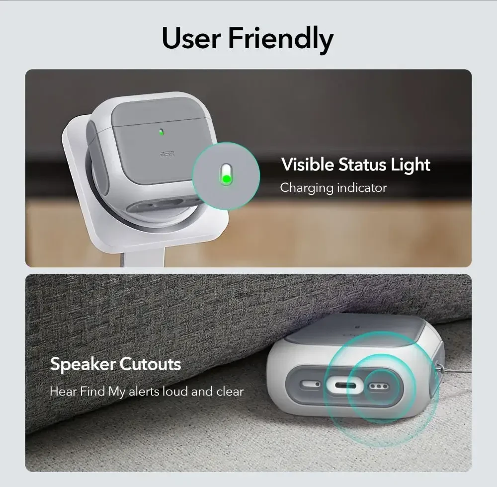 Dėklas ESR ORBIT HALOLOCK MAGSAFE Apple AirPods 4 Baltas