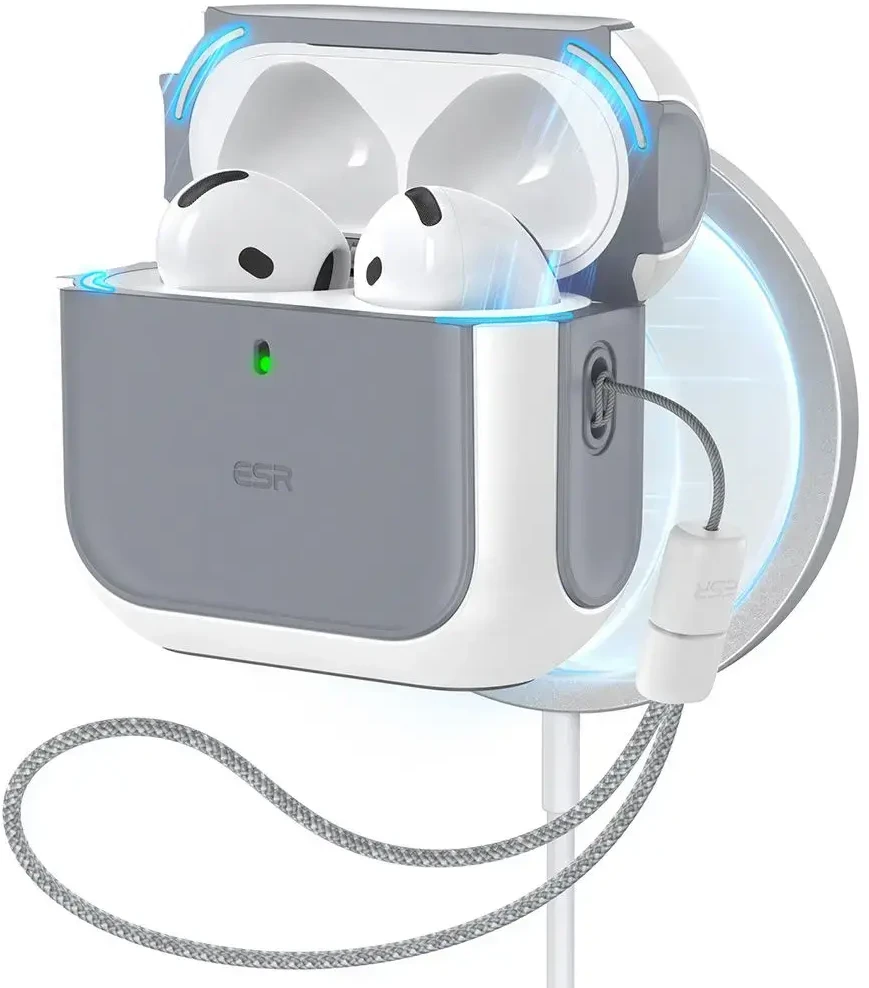 Dėklas ESR ORBIT HALOLOCK MAGSAFE Apple AirPods 4 Baltas