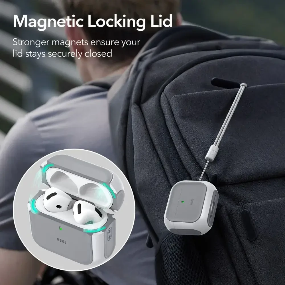 Dėklas ESR ORBIT HALOLOCK MAGSAFE Apple AirPods 4 Baltas