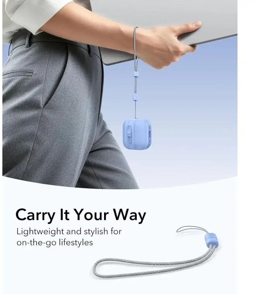 Dėklas ESR Pulse HaloLock MagSafe Case for Apple AirPods 4 / 5 - light mėlynas