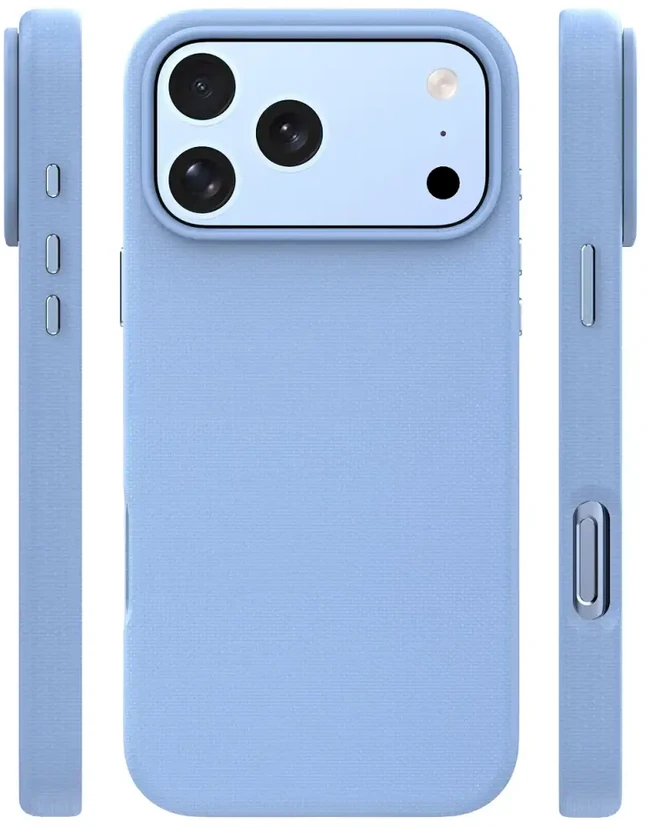 Štai vertimas: **Mėlyna Etteri Elegant Mag dėklas, skirtas iPhone 17 Pro / 18 Pro, dangaus mėlynas** Jei norite, galiu pritaikyti stilių (pvz., pavadinimui ar aprašymui).
