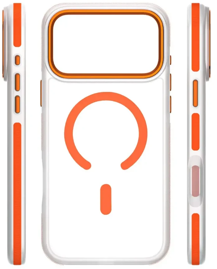 Dėklas Telforceone Etteri Icy Mag case for iPhone 17 Pro / 18 Pro oranžinis