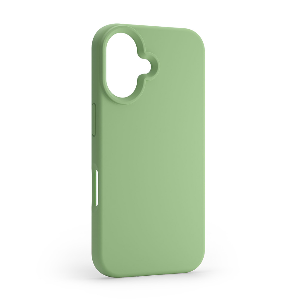 Dėklas Telforceone Etteri Silicone Apple iPhone 16 Plus 6,7" šviesiai žalios spalvos