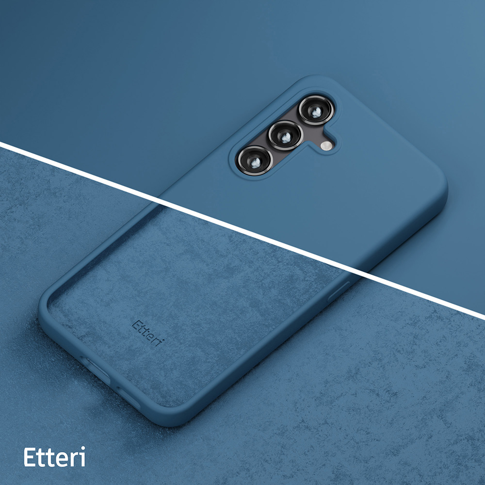 Dėklas Telforceone Etteri Silicone Samsung Galaxy A56 5G mėlynos spalvos