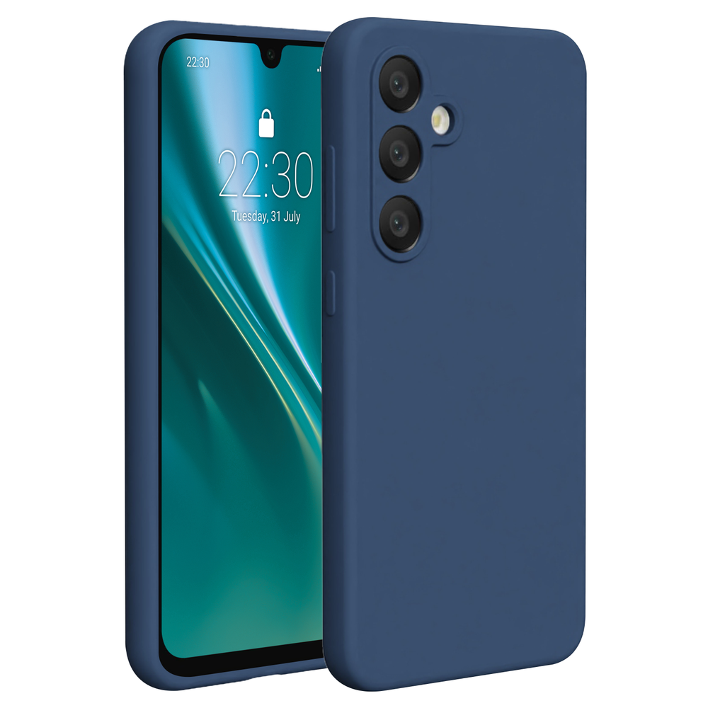 Dėklas Telforceone Etteri Silicone Samsung Galaxy A56 5G mėlynos spalvos