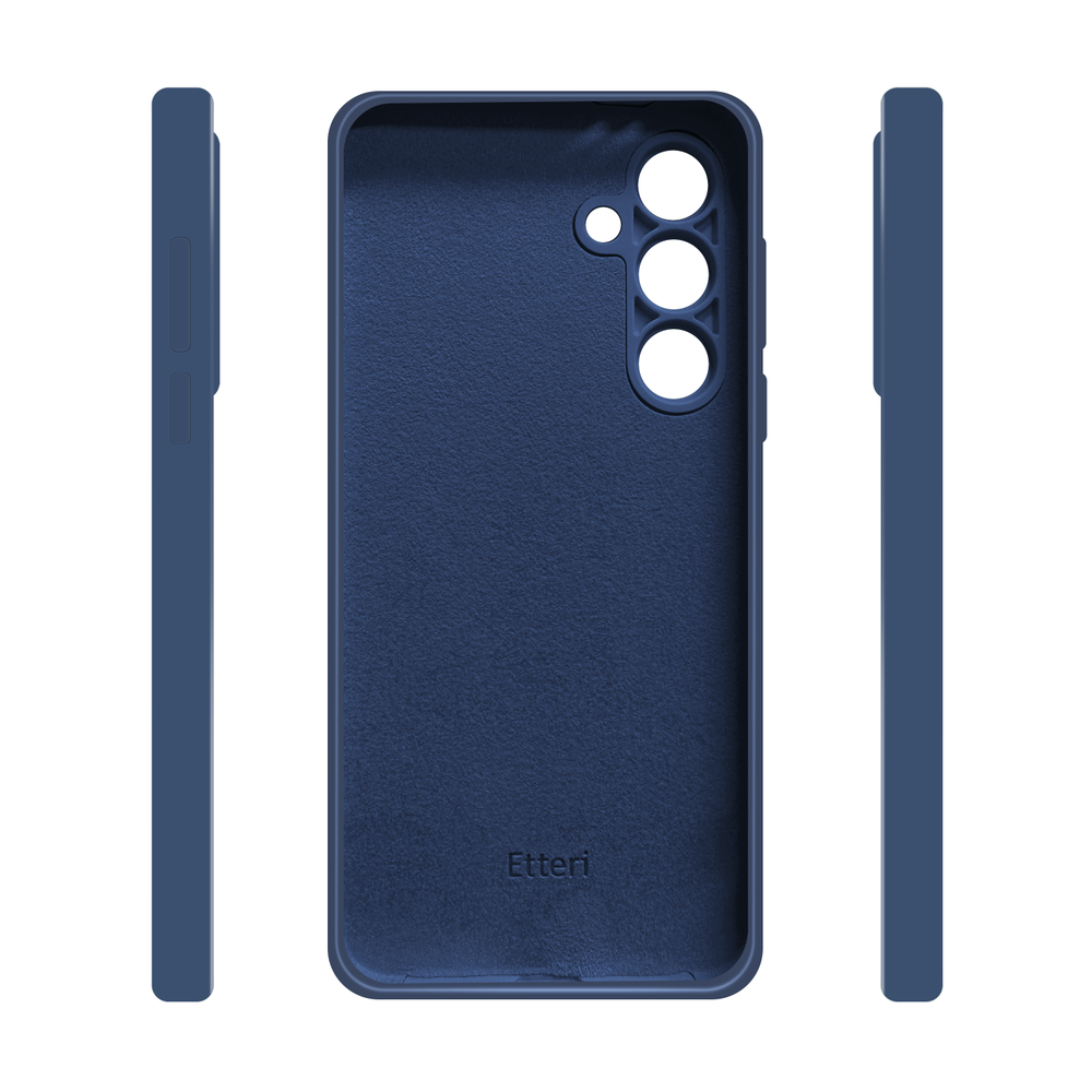Dėklas Telforceone Etteri Silicone Samsung Galaxy A56 5G mėlynos spalvos