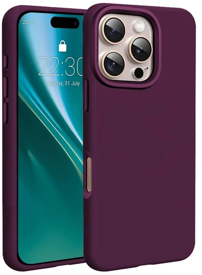 Dėklas Telforceone Etteri Silicone Mag case for iPhone 16 Pro 6,3" dark cherry