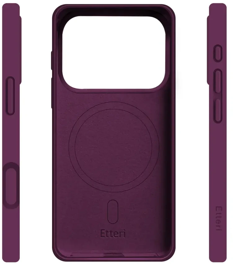 Dėklas Telforceone Etteri Silicone Mag case for iPhone 17 Pro / 18 Pro 6,3'' dark cherry