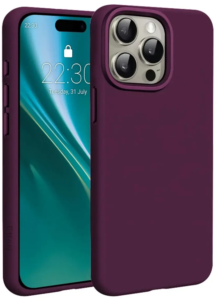 Dėklas Telforceone Etteri Silicone Mag case for iPhone 15 Pro 6,1" dark cherry