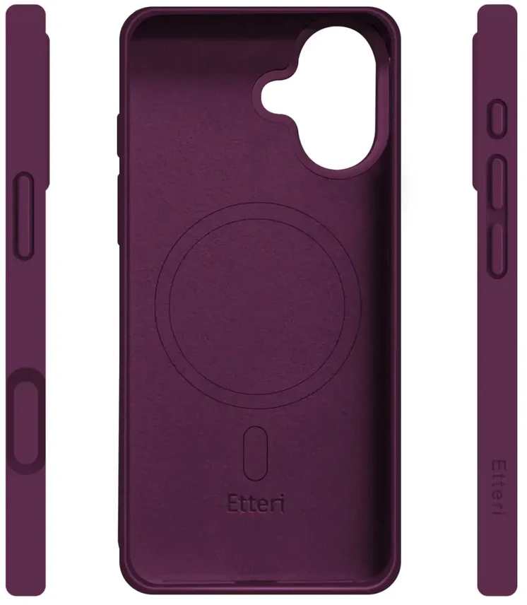 Dėklas Telforceone Etteri Silicone Mag case for iPhone 16 6,1" dark cherry