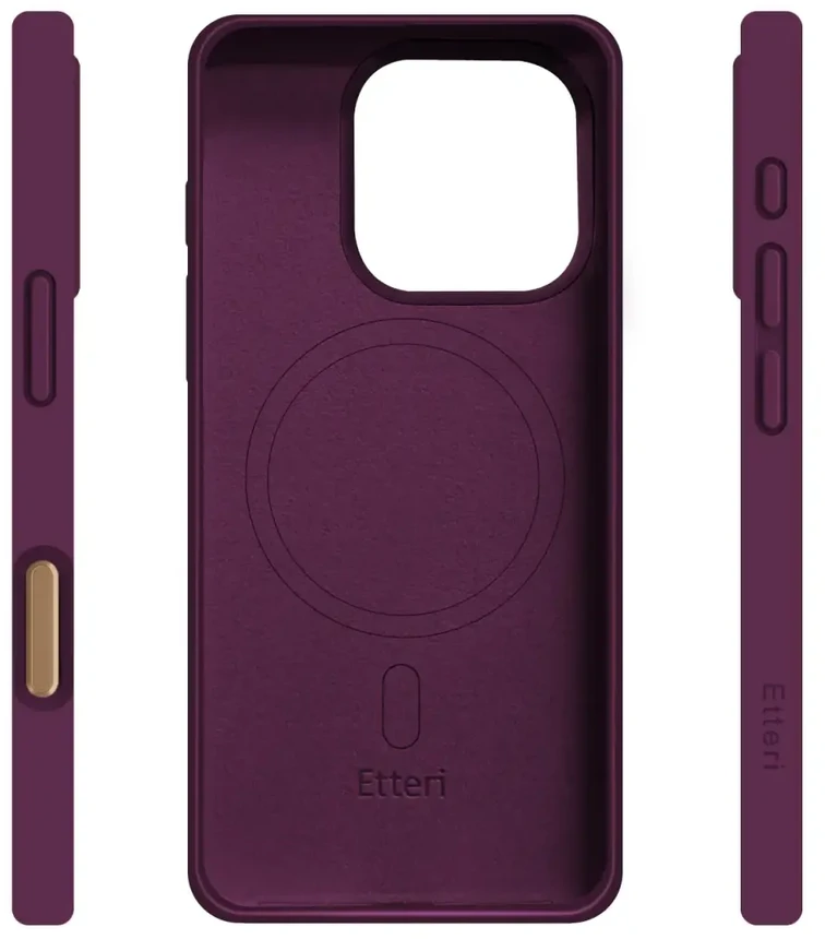 Dėklas Telforceone Etteri Silicone Mag case for iPhone 16 Pro 6,3" dark cherry