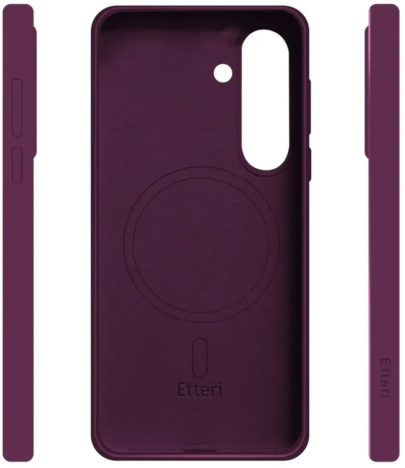Dėklas Telforceone Etteri Silicone Mag case for Samsung Galaxy A57 5G dark cherry