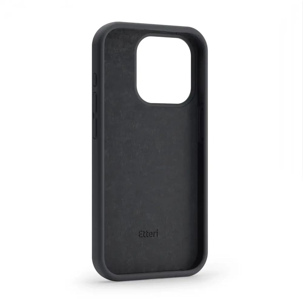 Dėklas Telforceone Etteri Silicone Apple iPhone 15 Pro 6,1" juodos spalvos