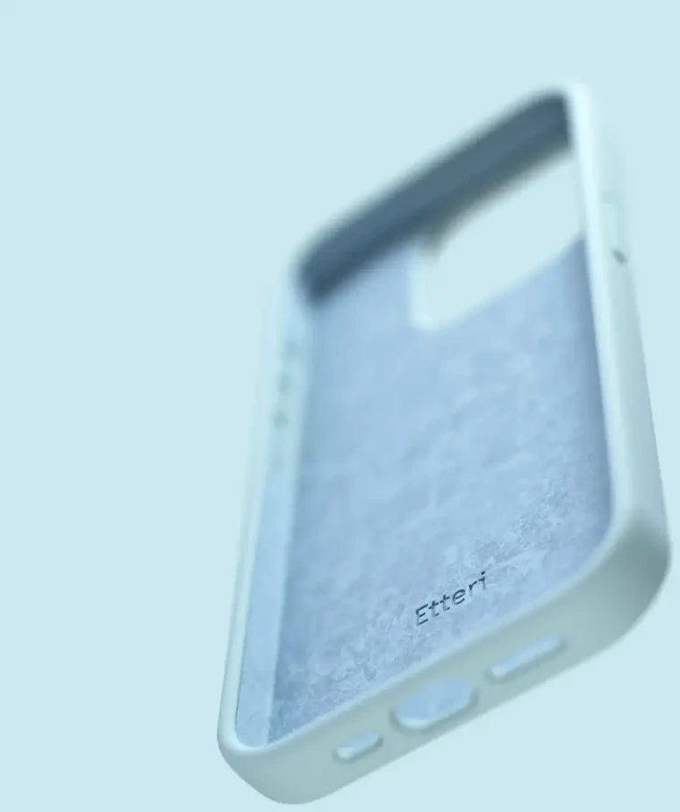 Dėklas Telforceone Etteri Silicone Apple iPhone 15 6,1" žydros spalvos