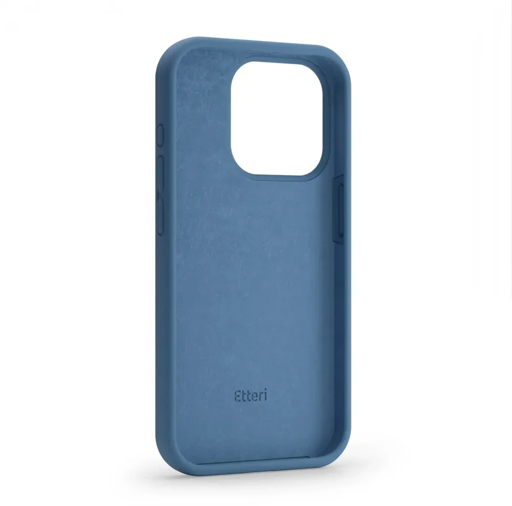 Dėklas Telforceone Etteri Silicone Apple iPhone 13 6,1" mėlynos spalvos