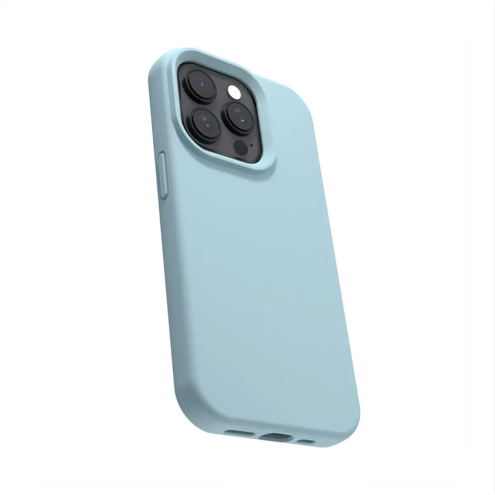 Dėklas Telforceone Etteri Silicone Apple iPhone 15 6,1" žydros spalvos