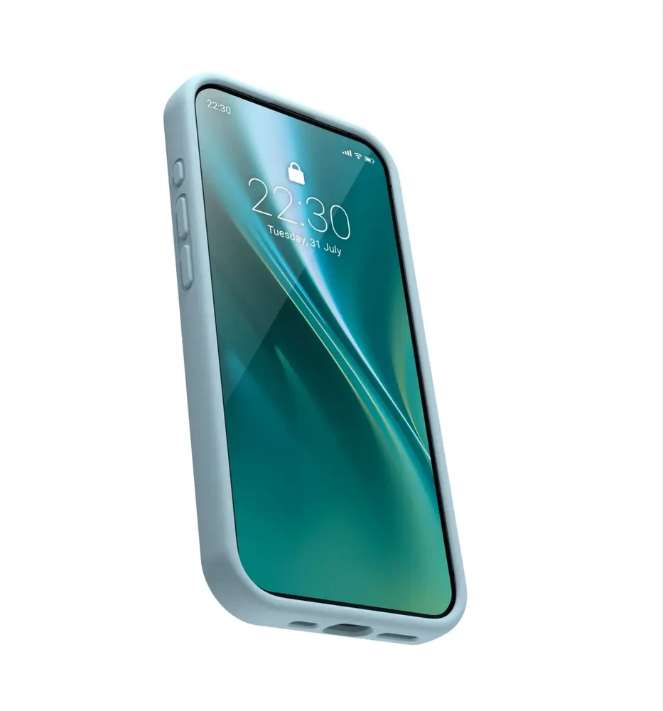 Dėklas Telforceone Etteri Silicone Apple iPhone 15 6,1" žydros spalvos