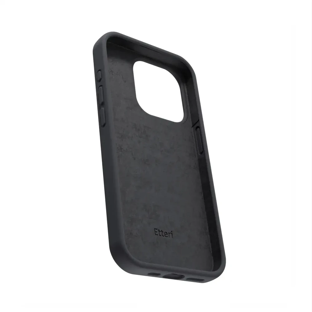 Dėklas Telforceone Etteri Silicone Apple iPhone 15 Pro 6,1" juodos spalvos