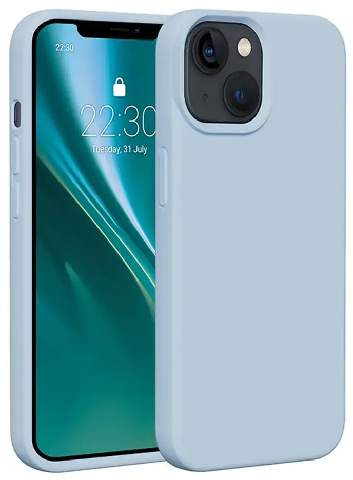 Dėklas Telforceone Etteri Silicone Apple iPhone 15 6,1" žydros spalvos
