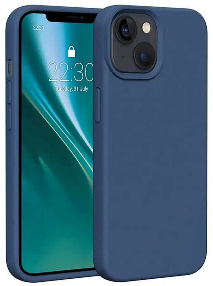 Dėklas Telforceone Etteri Silicone Apple iPhone 13 6,1" mėlynos spalvos
