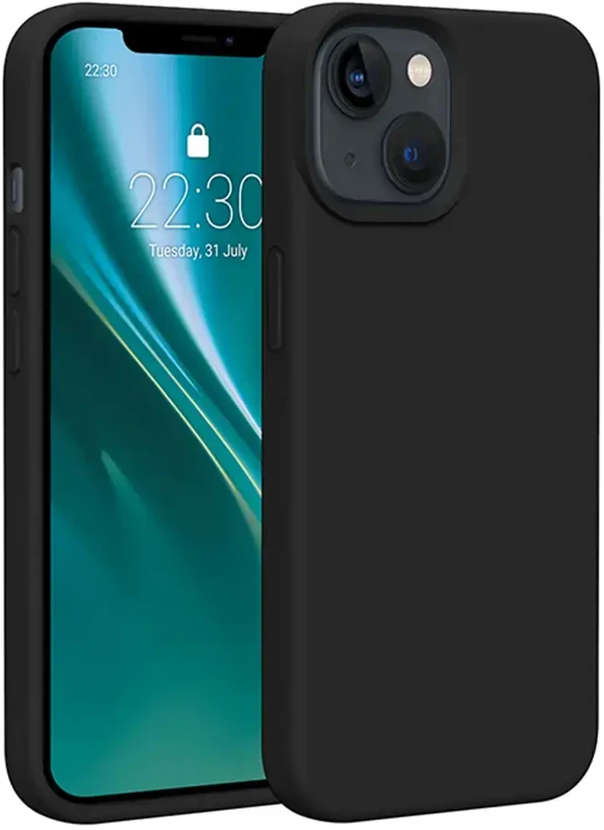 Dėklas Telforceone Etteri Silicone Apple iPhone 14 6,1" juodos spalvos