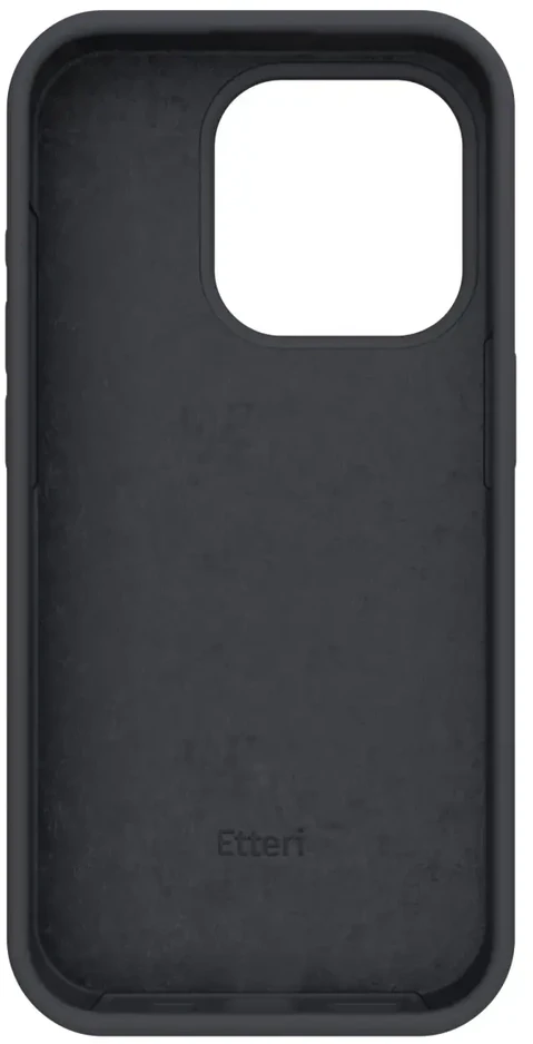 Dėklas Telforceone Etteri Silicone Apple iPhone 15 Pro 6,1" juodos spalvos