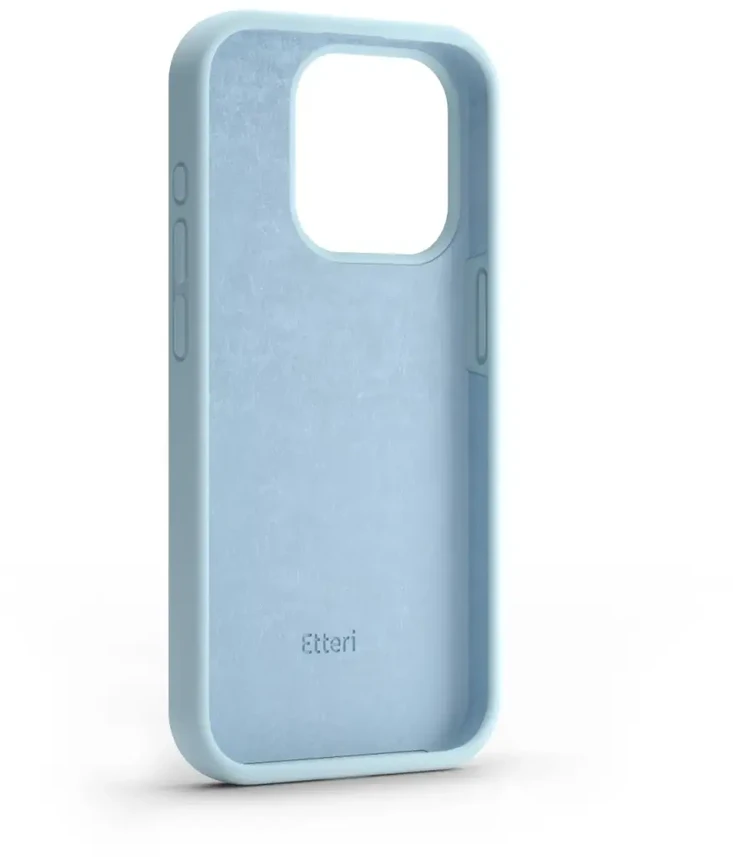Dėklas Telforceone Etteri Silicone Mag Apple iPhone 15 6,1" žydros spalvos