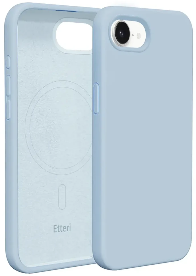 Etteri Telforceone „Eteri Silicone Mag“ dėklas, skirtas „iPhone 17“, šviesiai mėlynas