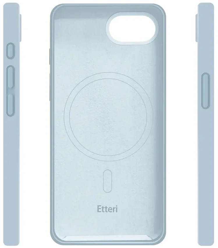 Etteri Telforceone „Eteri Silicone Mag“ dėklas, skirtas „iPhone 17“, šviesiai mėlynas