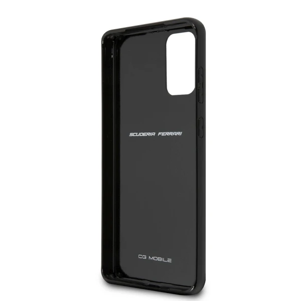 Dėklas Ferrari Hardcase FEHCAHCS67BK S20+ G985 juoda/juoda anglies paveldas