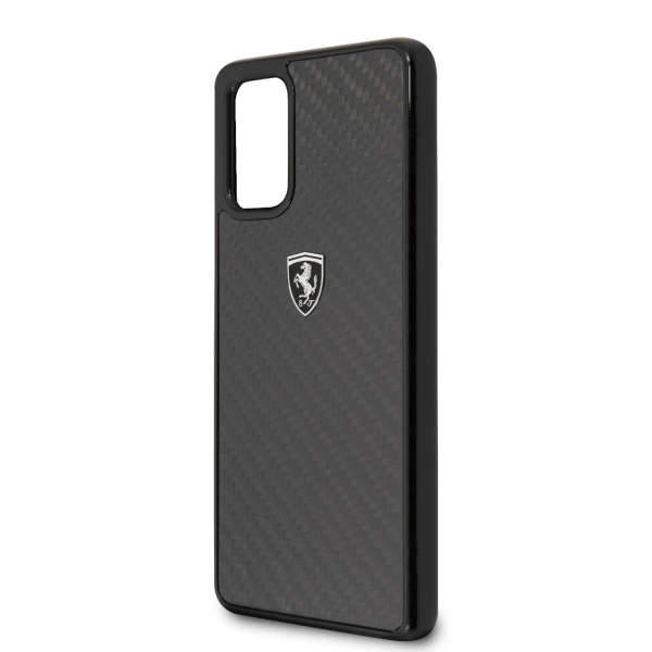 Dėklas Ferrari Hardcase FEHCAHCS67BK S20+ G985 juoda/juoda anglies paveldas