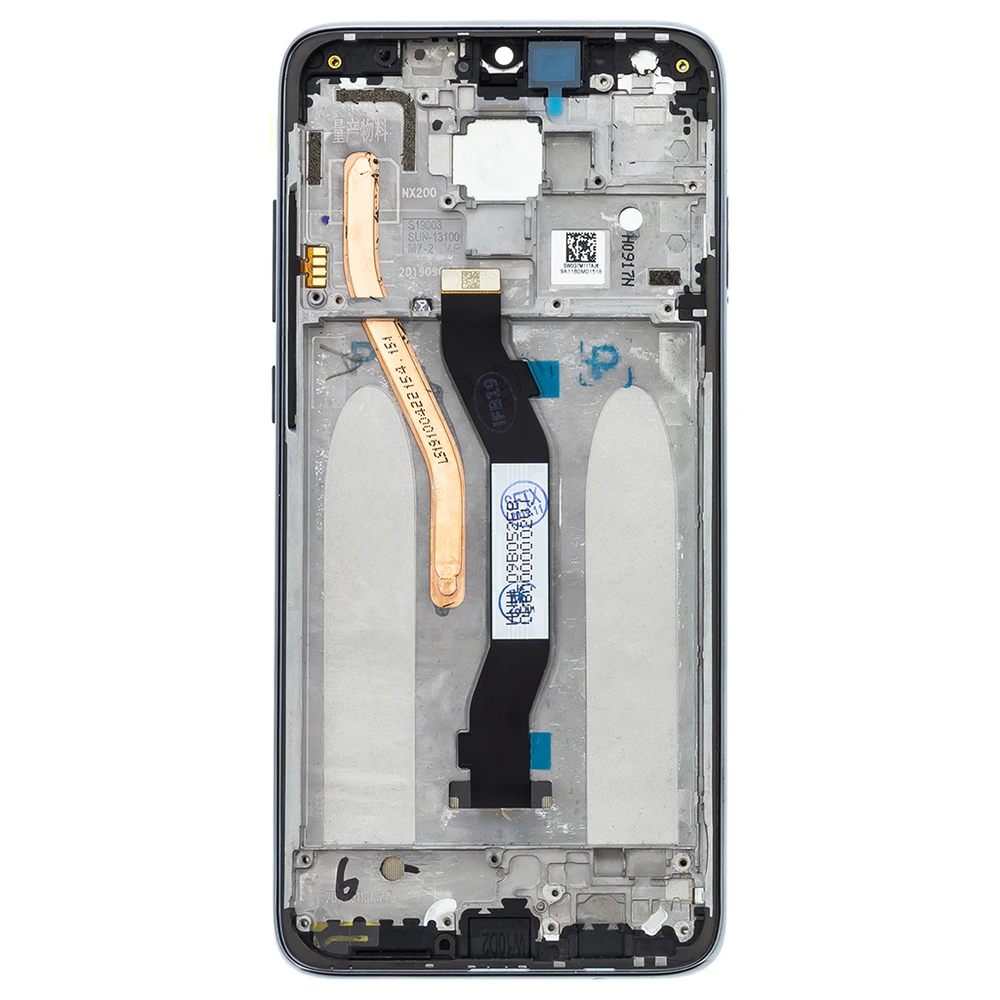 Dėklas For_Xiaomi LCD ekranas + jutiklinis blokas + priekinis dangtelis, skirtas Xiaomi Redmi Note 8 Pro Juodas