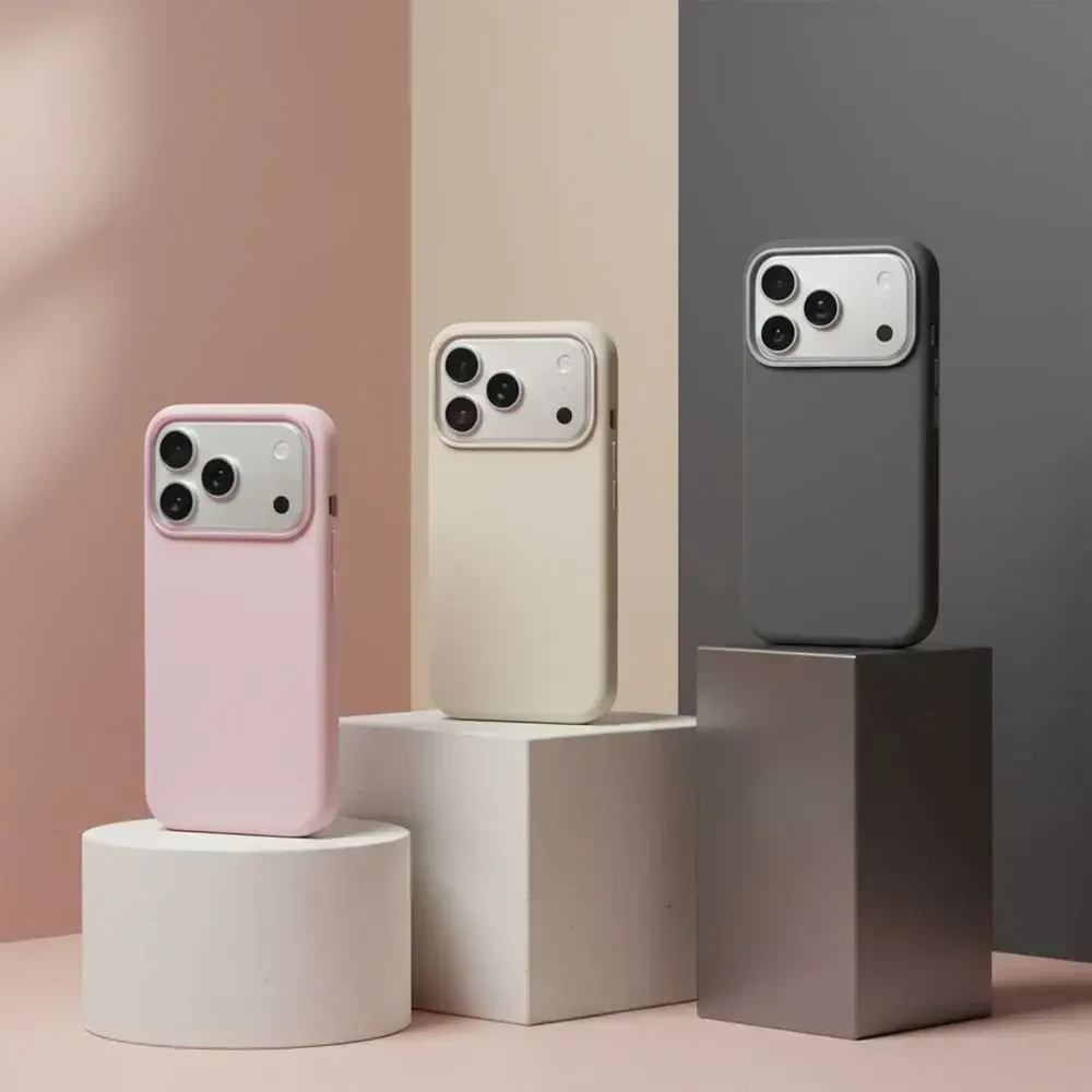 „iPhone 15“ dėklas „Forcell F-Protect Frame Premium“, suderinamas su „Magsafe“ antikvarinėmis baltomis
