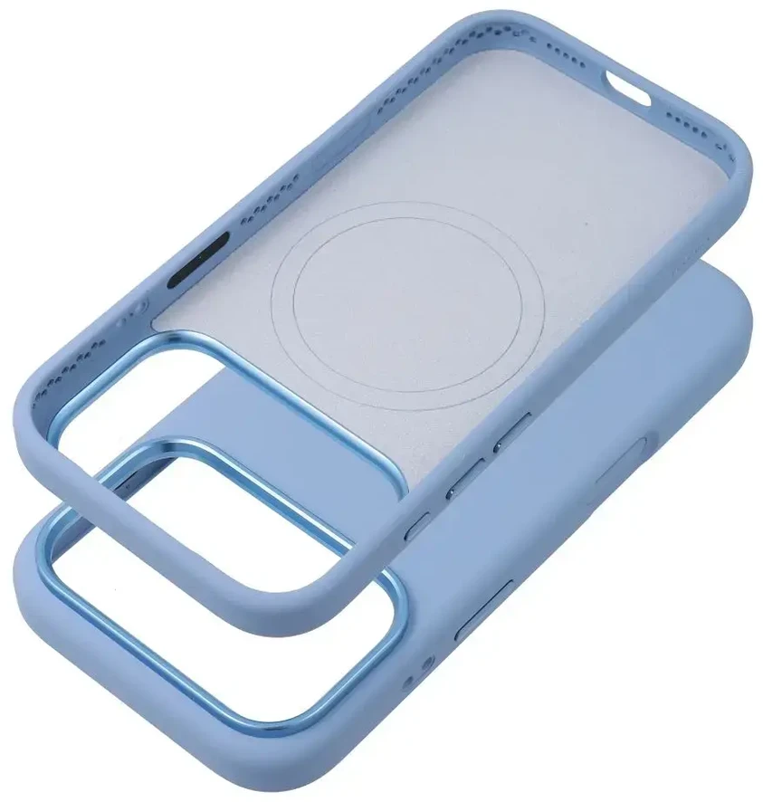 Dėklas Case for iPhone 18 Pro Max / 17 Pro Max Forcell F-Protect Frame Premium compatible with Magsafe light mėlynas