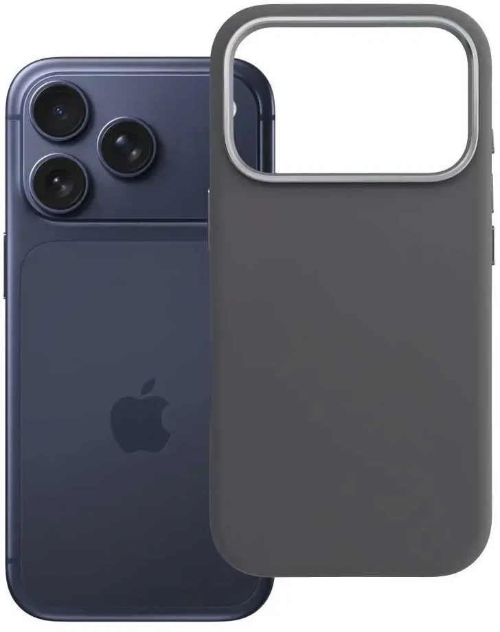 Dėklas Case for iPhone 18 Pro / 17 Pro Forcell F-Protect Frame Premium compatible with Magsafe pilka