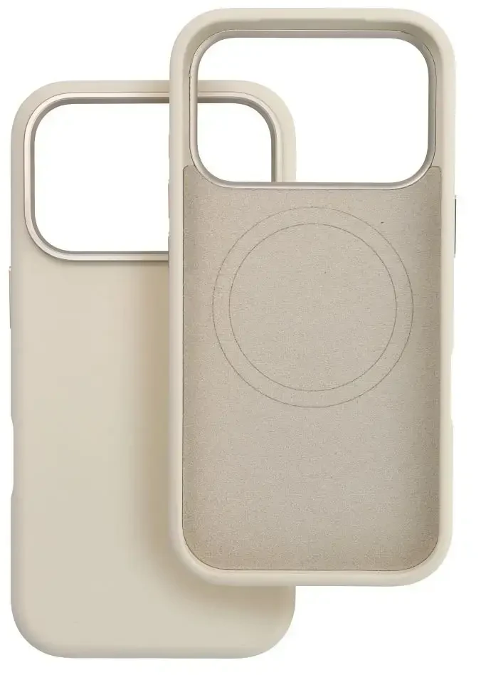 „iPhone 15“ dėklas „Forcell F-Protect Frame Premium“, suderinamas su „Magsafe“ antikvarinėmis baltomis