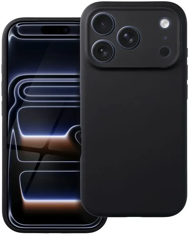 „iPhone 17 Forcell F-Protect Rubber Premium“ dėklas, suderinamas su „MagSafe“ juodas