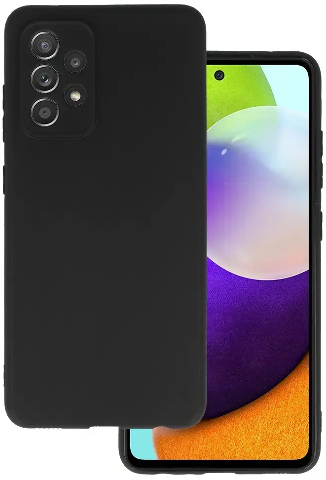 iLike Riposo Dėklas „Matinis'' įvairiems telefonų modeliams, juodas SAMSUNG GALAXY A52
