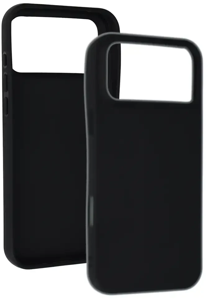 Topt Nugarėlės dėklas Matinis, skirtas iPhone 17 PRO MAX, juodos spalvos