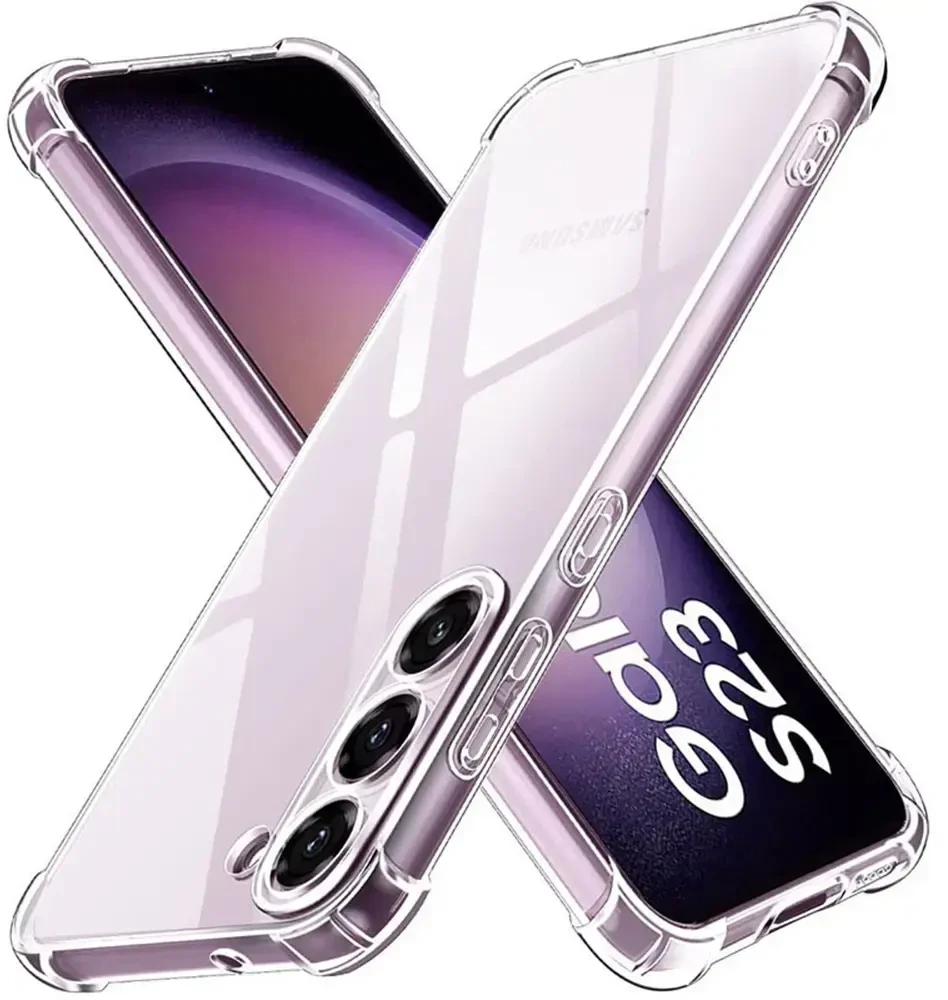 Topt Clin Anti Shock 1,5 mm dėklas, skirtas Samsung Galaxy S25 Ultra, skaidrus