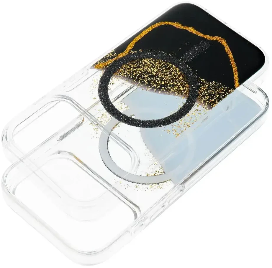 Dėklas Oem Case for iPhone 18 Pro / 17 Pro Golden compatible with MagSafe juodas