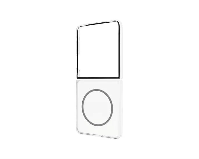 FFF766YCATW skaidrus magnetinis dėklas „Samsung Galaxy Flip7“, permatomas