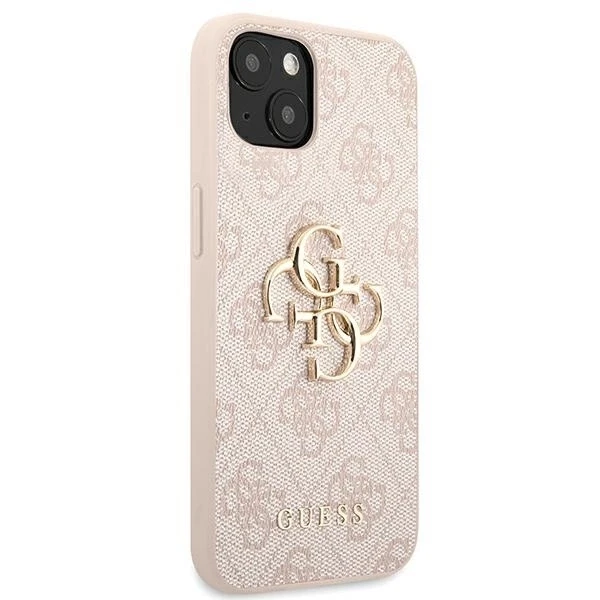 Apple iPhone 13 6,1″ Guess dėklas 4G Big Metal Logo GUHCP13M4GMGPI rožinės spalvos