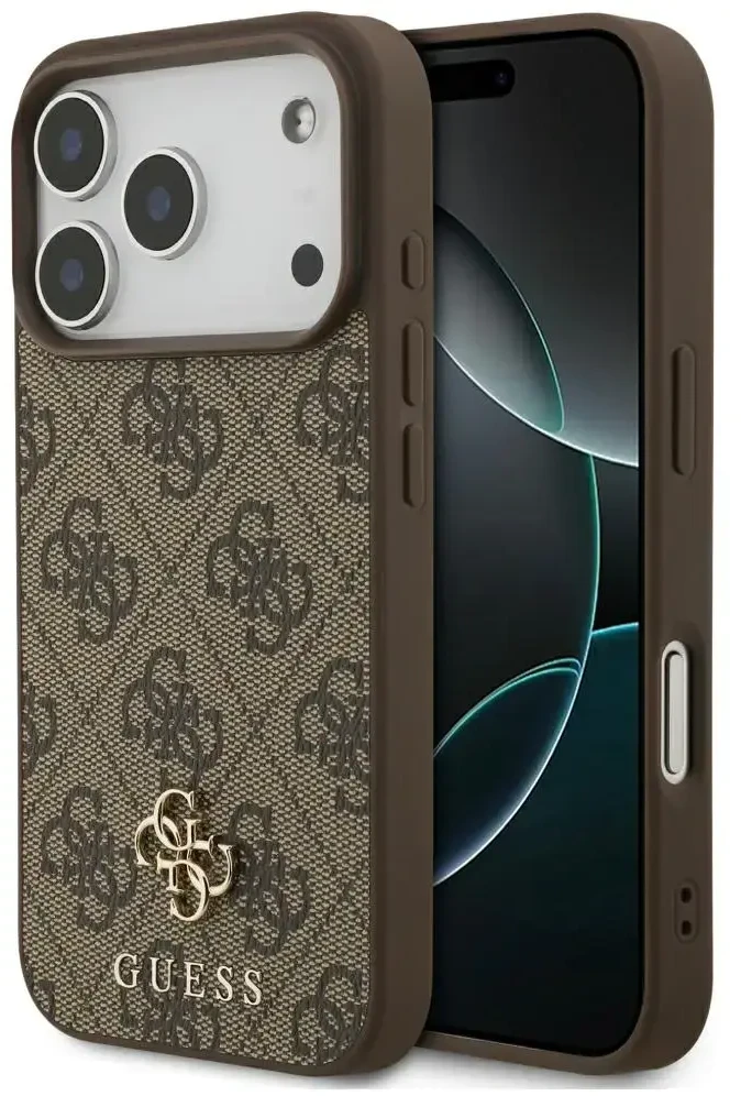 Dėklas Guess 4G Small Classic Logo MagSafe Case for iPhone 17 Pro / 18 Pro - Brown