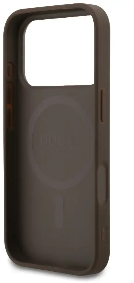 Dėklas Guess 4G Small Classic Logo MagSafe Case for iPhone 17 Pro / 18 Pro - Brown