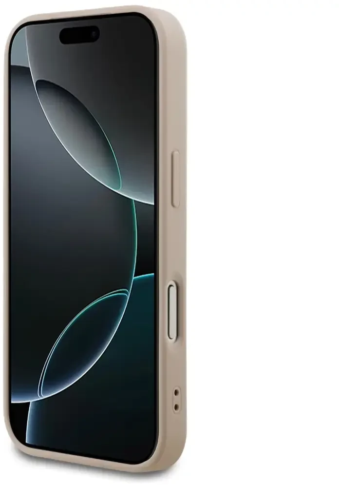 Guess 4G Small Classic Logo MagSafe dėklas, skirtas iPhone 18 Pro / 17 Pro, rožinis