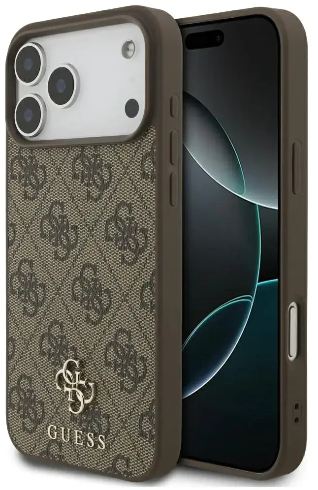 Dėklas Guess 4G Small Classic Logo MagSafe Case for iPhone 17 Pro Max / 18 Pro Max - Brown